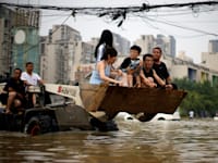 שטפונות ב-Zhengzhou ביולי / צילום: Reuters, אלי סונג