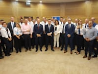 משתתפי שדולת התעופה בכנסת, השבוע (המסכות הוסרו לטובת הצילום) / צילום: יח''צ