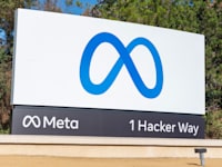 השלט החדש של  חברת Meta, לאחר החלפת השם / צילום: Reuters, Yichuan Cao