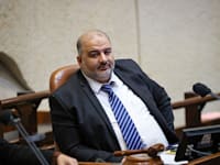 מנסור עבאס בדיוני התקציב במליאת הכנסת / צילום: נועם מושקוביץ, דוברות הכנסת