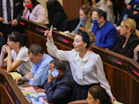 אישור התקציב במליאת הכנסת / צילום: נועם מושקוביץ, דוברות הכנסת
