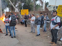 המחאה של תושבי גבעת עמל למודי הסבל / צילום: שולה קשת
