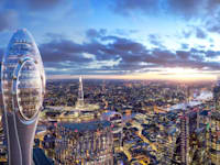 מגדל הצבעוני. אמור היה להתנשא לגובה של 305.3 מטרים / הדמיה: DBOX for Foster + Partners