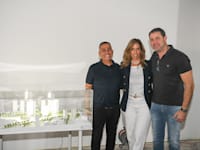 ליהי סונק, מוטי קופרלי ואדריכל גיא מילוסלבסקי / צילום: עידן גרוס