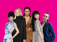 מימין: קארה דלווין, דקוטה ג'ונסון, דמי לובאטו, גווינית' פאלטרו, לילי אלן / צילום: Shutterstock, AP - Michel Euler ,Evan Agostini, רויטרס - Dave Bedrosian, Doug Peters