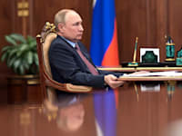 נשיא רוסיה, ולדימיר פוטין / צילום: Associated Press, Mikhail Klimentyev, Sputnik, Kremlin Pool