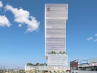 המגדל שייבנה מעל קניון G בראשון לציון / הדמיה: יח''צ