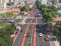 מרכז רחובות יהפוך לרחוב תחבורה ציבורית / הדמיה: דגנס בע''מ