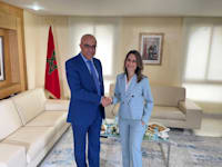 השרה אורית פרקש הכהן ושר המחקר וחדשנות של מרוקו / צילום: משרד החדשנות