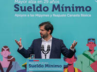 נשיא צ'ילה גבריאל בוריק, בשבוע שעבר / צילום: Associated Press, Esteban Felix