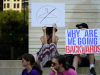 הפגנה נגד פסיקת בית המשפט העליון / צילום: Eric Gay