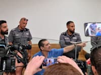 יצחק אברג'יל, בעת קבלת גזר הדין / צילום: ניצן שפיר