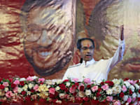 אודהאב טאקריי. ''תאומו ההודי'' של בנט, במסע הבחירות שלו בדרך אל הקואליציה / צילום: Reuters, SOPA Images