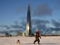 מטה יצואנית הגז הרוסית גזפרום / צילום: Associated Press, Dmitri Lovetsky