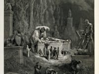 ענקי מדינות האזור. מתוך איור של גוסטב דורה, המוזיאון לאומנות בסן פרנסיסקו