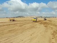 עבודות להקמת קריית המודיעין בנגב / צילום: חברת סולל בונה