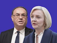 ראשת ממשלת בריטניה ליז טראס והנגיד הבריטי אנדרו ביילי / צילום: Associated Press