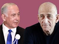 אהוד אולמרט ובנימין נתניהו / צילומים: איל יצהר, יוסי זמיר