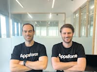 עמית מרקוביץ׳ ורן אנדלמן, מייסדים ומנכ''לי חברת Appsforce / צילום: תמונה פרטית