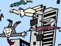 תחרות בריאה כרוכה במעבר עובדים בין מקומות עבודה / איור: גיל ג'יבלי