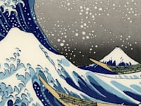 קָצוּשִיקָה הוֹקוּסַאי, ''הגל הגדול בסמוך לקאנאגאווה'', 1832 / צילום: ויקיפדיה