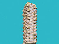 המגדל שמתוכנן להיבנות על המגרש בשכונת בית הכרם בירושלים / הדמיה: פרוס אדריכלים