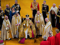 טקס ההכתרה של צ'ארלס השלישי / צילום: Associated Press, Andrew Matthews