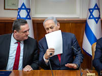 בנימין נתניהו + ישראל כץ / צילום: אמיל סלמן-הארץ