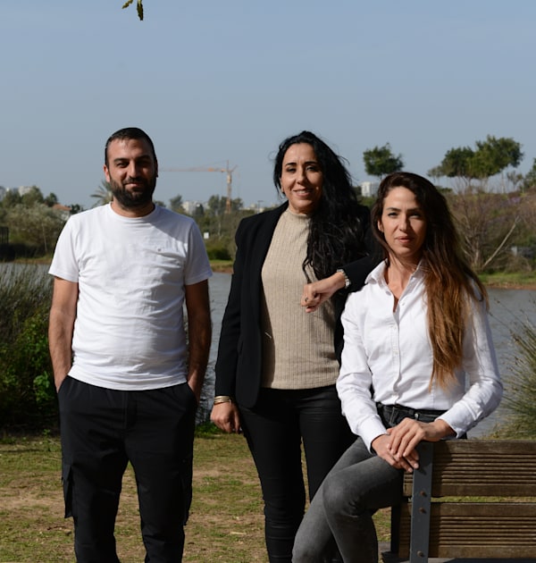 גלי לביאון בוקובזה, באתי אדמוני, עידן חזן, פארק אריאל שרון / צילום: איל יצהר