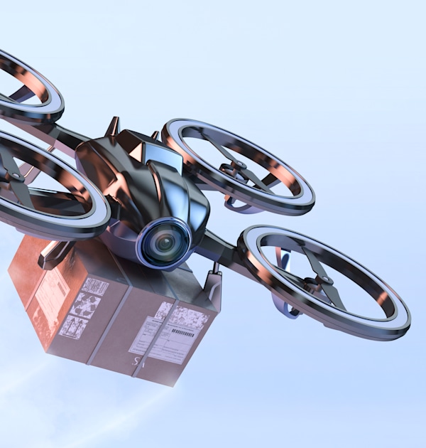 משלוחי חבילות על ידי רחפנים / צילום: Shutterstock