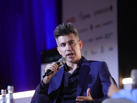 יבגני דיברוב בוועידת ישראל / צילום: שלומי יוסף