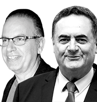 ישראל כ”ץ ונתן דטנר / צילום: אמיל סלמן-הארץ, יוסי כהן