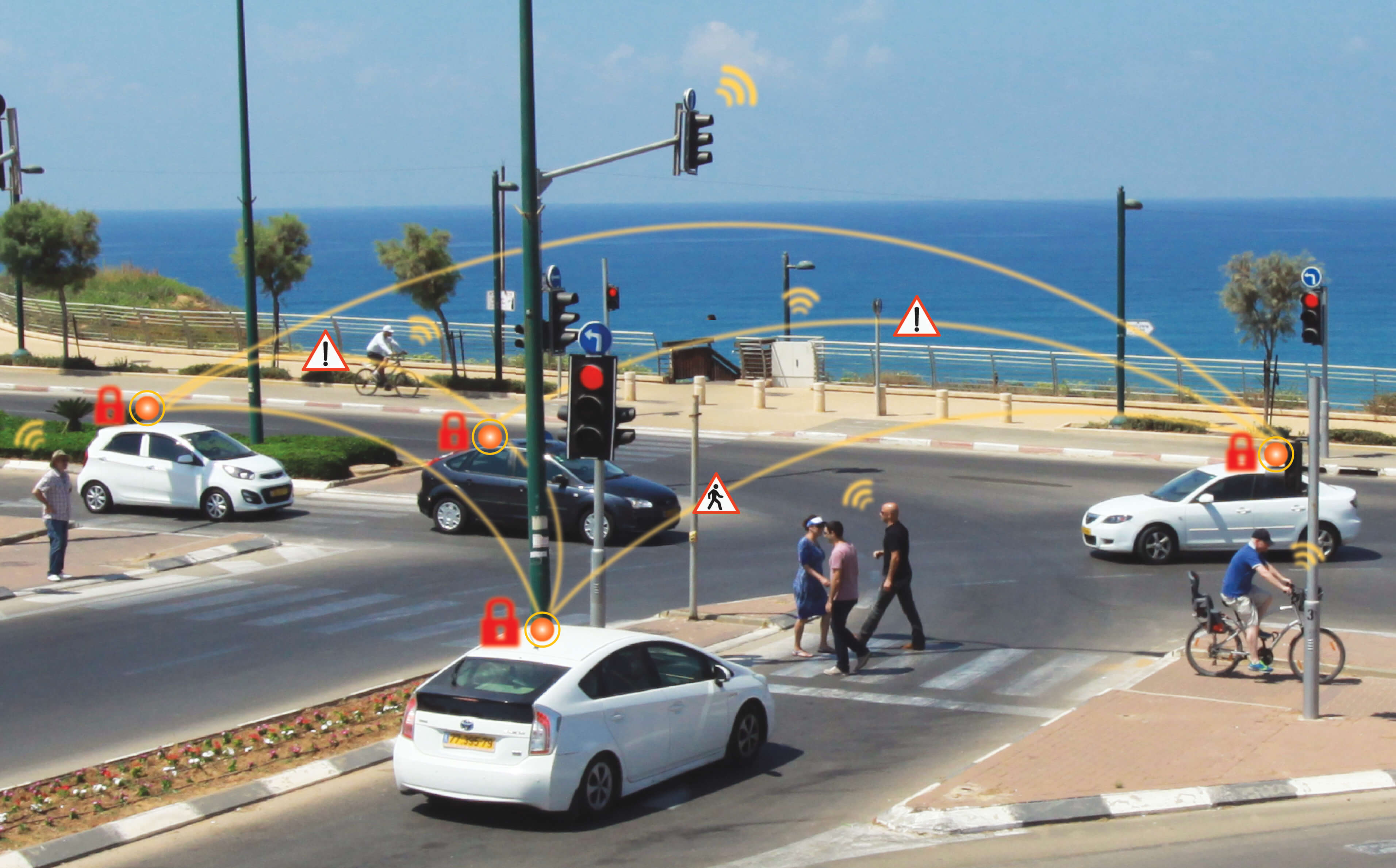 איוסטרציה הטכנולוגיה של אוטוטוקס Autotalks / צילום: יח"צ איוסטרציה הטכנולוגיה של אוטוטוקס Autotalks / צילום: יח"צ