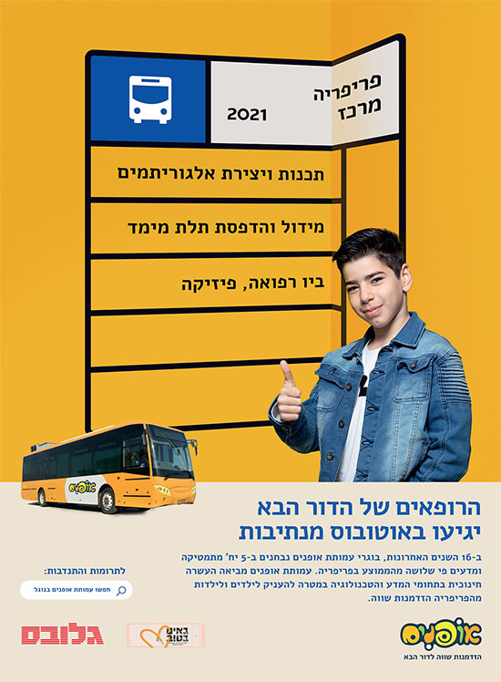 מודעת הקמפיין. יש הבדל בין מרחק פיזי למרחק תפיסתי