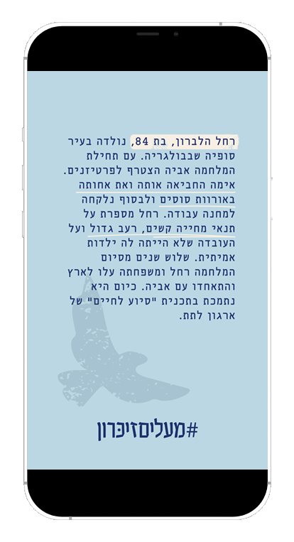סיפורה של רחל הלברון, ניצולת שואה סיפורה של רחל הלברון, ניצולת שואה