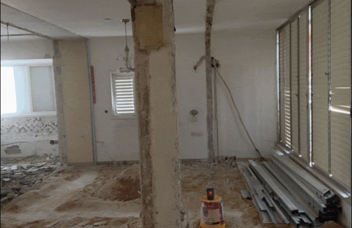 המרפסת שנפתחה, בעיצוב ליאת עברון - לפני הפתיחה ואחרי הפתיחה / צילום: ליאת עברון ואיתי בנית המרפסת שנפתחה, בעיצוב ליאת עברון - לפני הפתיחה ואחרי הפתיחה / צילום: ליאת עברון ואיתי בנית