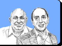 רמי לוי ואיציק אברכהן / איור: גיל ג'יבלי