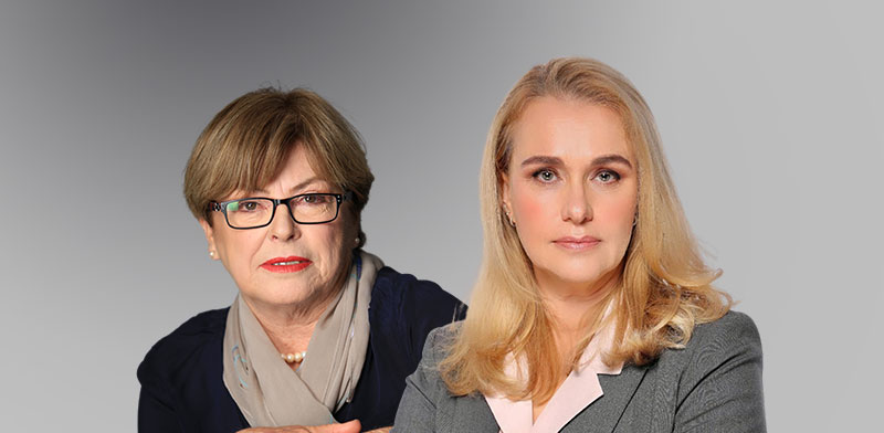 מימין: אורלי שטרן ומקסין פסברג / צילום: אסנת רום, יח''צ נתיבי איילון