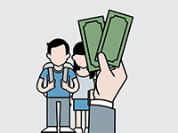 תקציב החינוך לעומת מספר התלמידים%2A