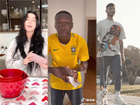 סרטונים של יוצרי הטיקטוק charli d’amelio, קאבי ליים, mreviatar / צילום: צילומי מסך מטיקטוק