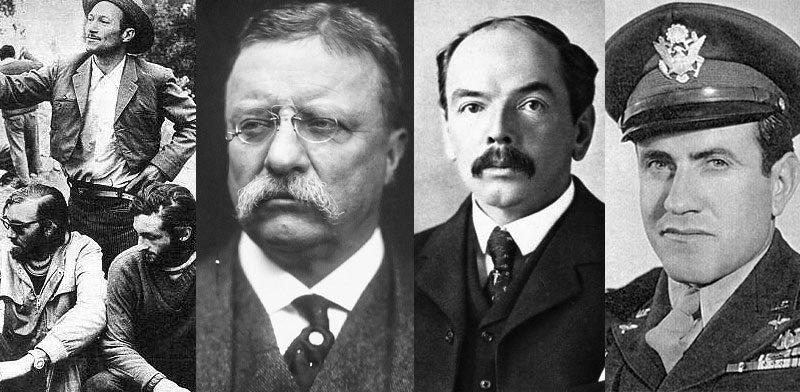 לואי זמפריני. עבר סבל בלתי רגיל; ליאנדר סטאר ג'יימסון. הוכיח אומץ לב במלחמה נגד הבורים; תאודור רוזוולט; נסע לאמזונס; ננדו פראדו ורוברטו קנסה. אבודים וגוועים ברעב / צילום: ויקיפדיה