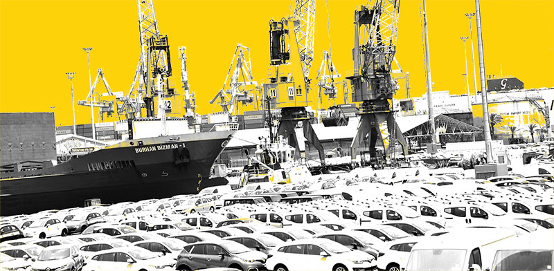 "מכוניות חדשות בנמל אשדוד / צילום: תמר מצפי"