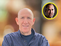 חצי שעה של השראה. ערן גפן בשיחה עם תא״ל (במיל') איתי ברון / צילום: מנחם רייס, פרטי