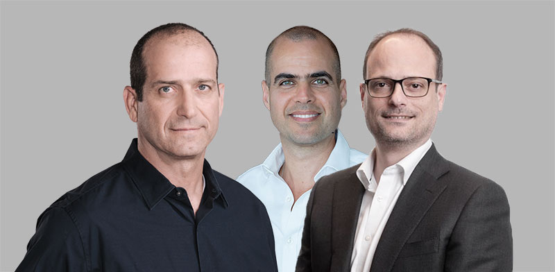 בן המבורגר, מיכאל קלמן ורן עוז / צילום: נטי לוי, יח''צ, תמי בר שי