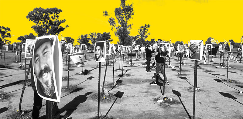 "מיצג לזכר נפגעי הנובה ברעים / צילום: תמונה פרטית"