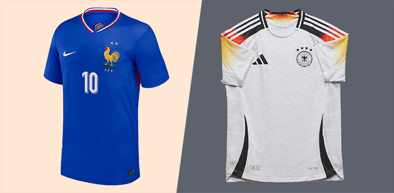 "מדי גרמניה וצרפת ליורו 2024 / צילום: יח''צ אדידס ונייק"