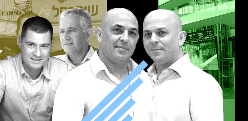 / צילום:  יוסי ושלומי אמיר בעלי השליטה בשופרסל, בני ברון בעל השליטה באינרום וזוהר לוי, בעל השליטה בפז / צילומים: יח''צ, עיבוד: טלי בוגדנובסקי"