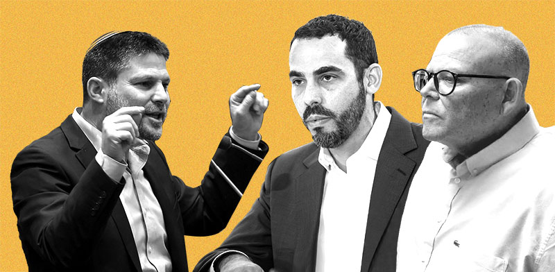 / צילום: ד, גרדוס וסמוטריץ' / צילומים: דוברות ההסתדרות, עודד קרני, נועם מושקוביץ'(דוברות הכנסת), עיבוד: טלי בוגדנובסקי"