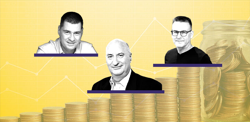 "שמוליק רופא, מנכ''ל ריט1; נתן חץ, בעלי אלוני חץ; זוהר לוי, בעלי סאמיט / צילום:  נטי לוי, תמר מצפי, יח''צ"