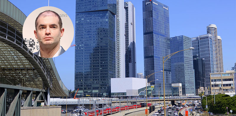 מגדלי מידטאון בת''א. בעיגול: איליה סוצקבר, ממייסדי SSI / צילומים: Shutterstock, כדיה לוי